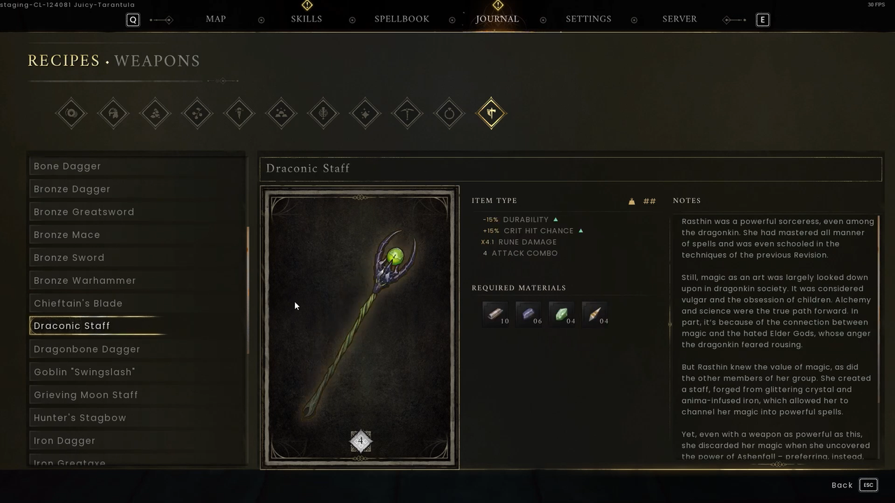 RuneScape: Dragonwilds — Draconic Staff vs Staff of Light Compared