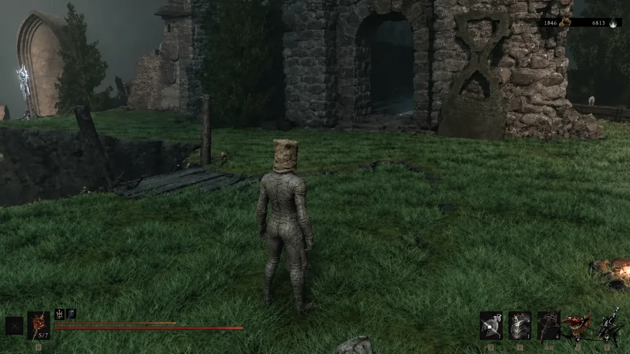 The stone structure by the Illusionist's Cache entrance, where the Special Moonshine spawns.