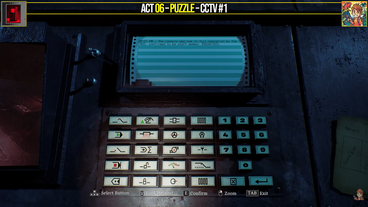 Silent Hill Townfall: How to Solve the CCTV Command Console Puzzle (Part 6)