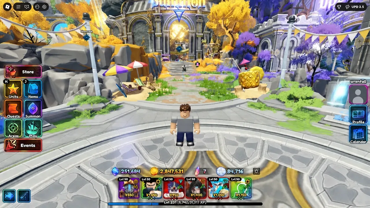 Anime Expeditions lobby with the Store button highlighted along the menu bar
