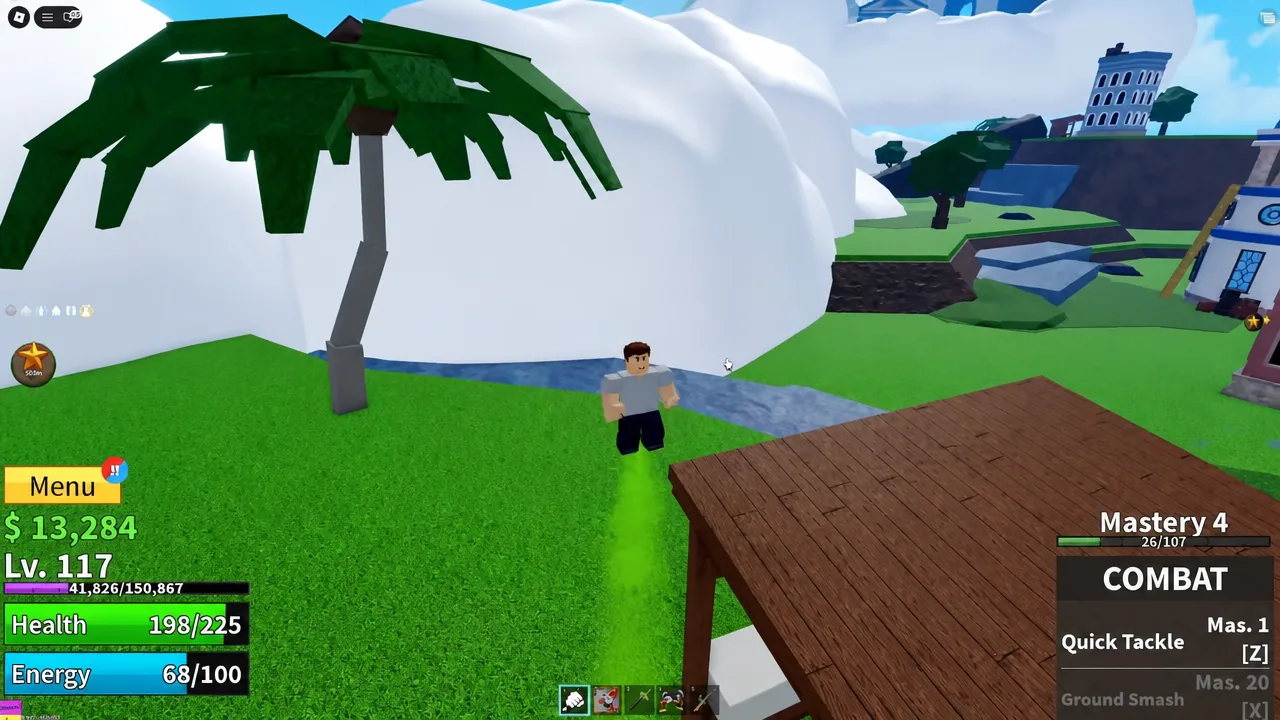 Player fighting the minions that appear after looting the secret chest in Skylands