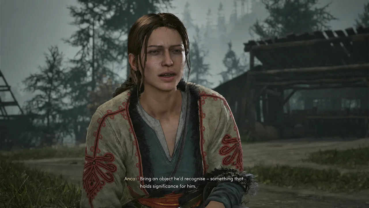 Anca in dialogue telling Coen to find an object the dead soldier would recognise