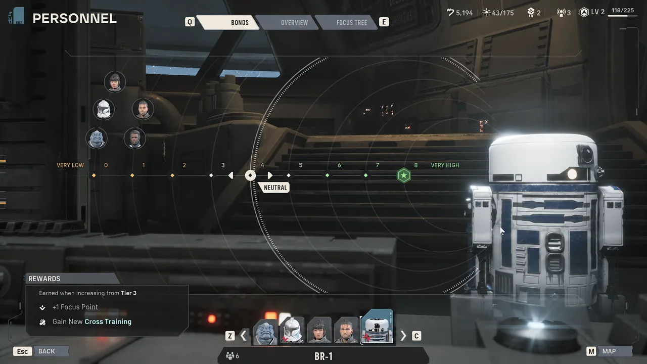 Armory loadout screen showing three separate utility items equipped on the Astromech