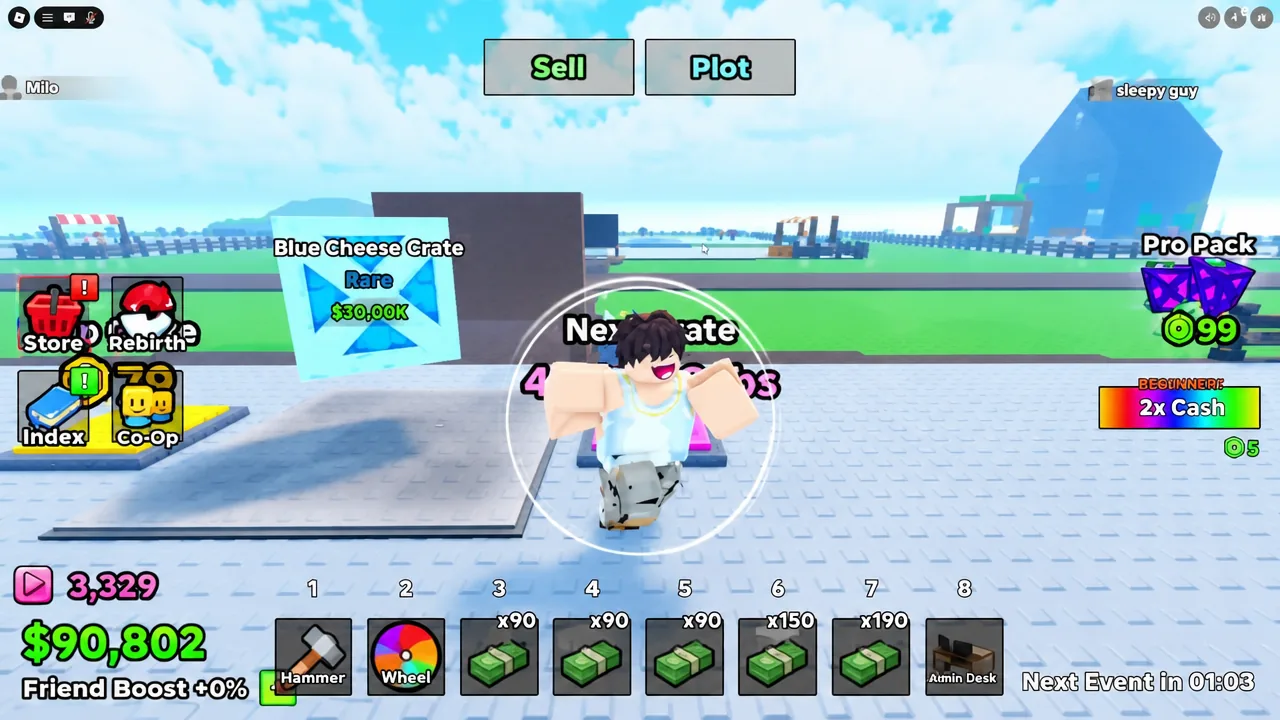 Blue Cheese Crate displayed at the Next Crate area in gameplay