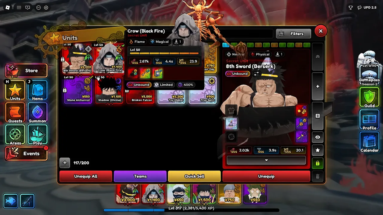 The Raid Shop run by Forbidden Teacher, showing the Snowy Castle Totem purchase