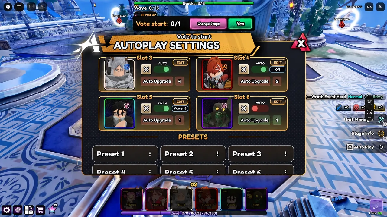 Autoplay Settings window with the configuration code GQL-8RP-5MF entered