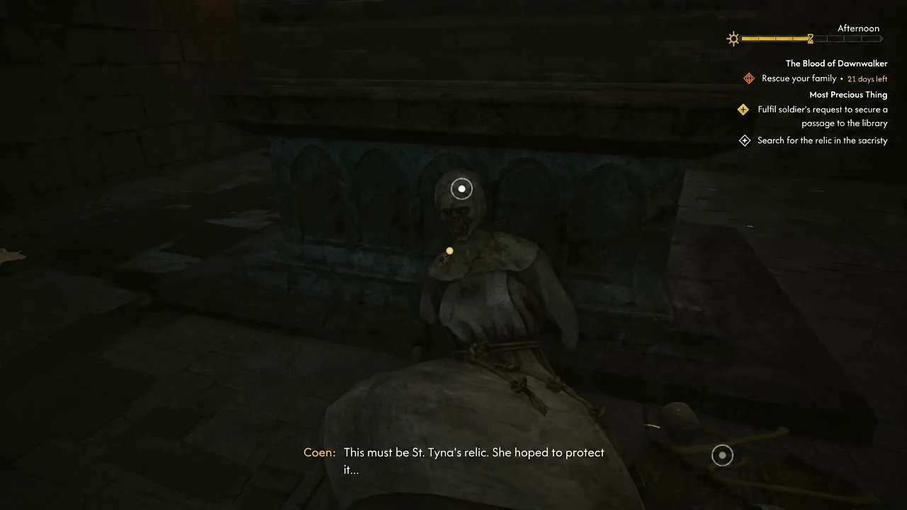 Find the Relic of a Saint (Alternative)