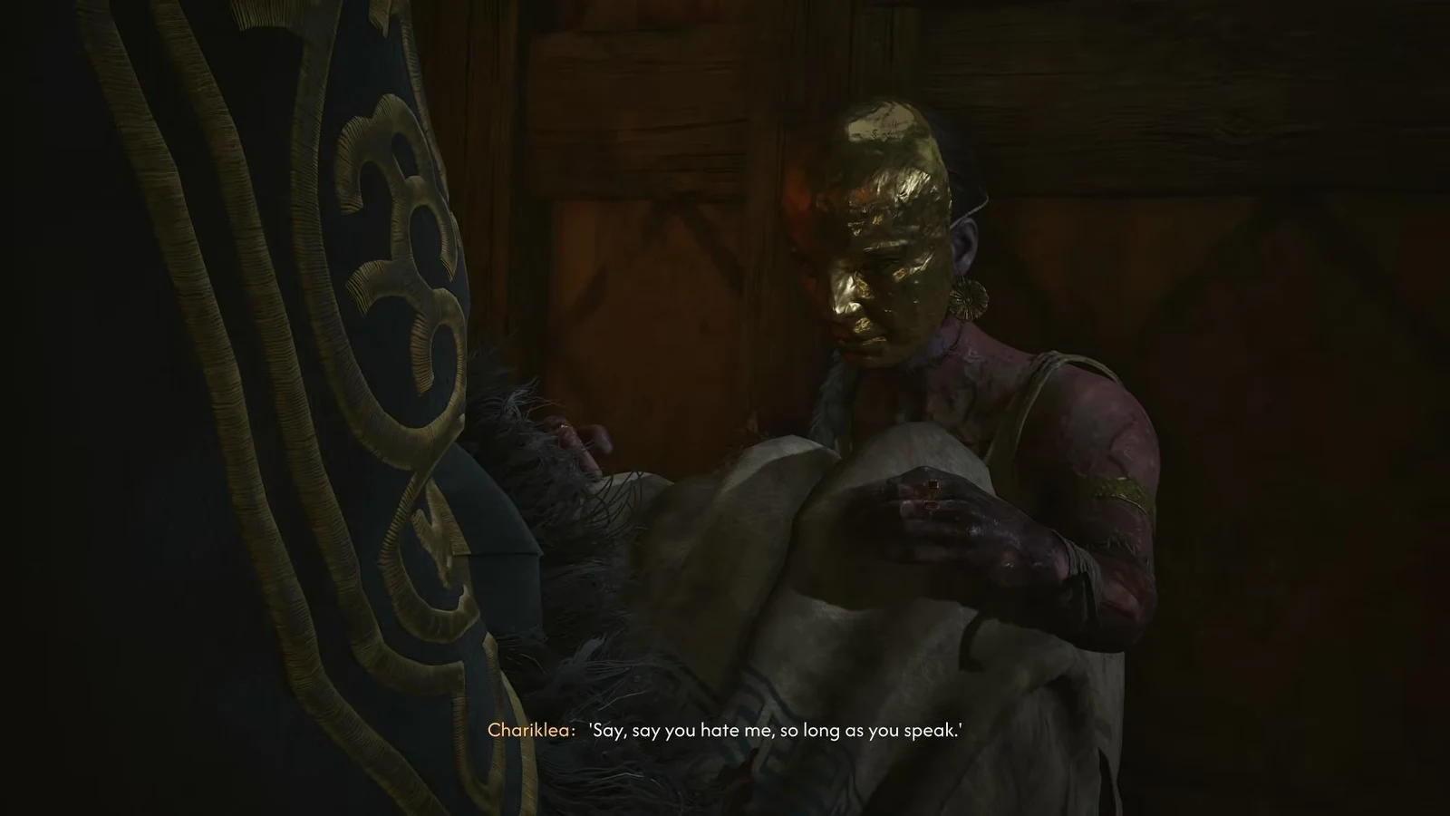 Coen exploring the dim interior of Howling Keep during The Cycle of Love