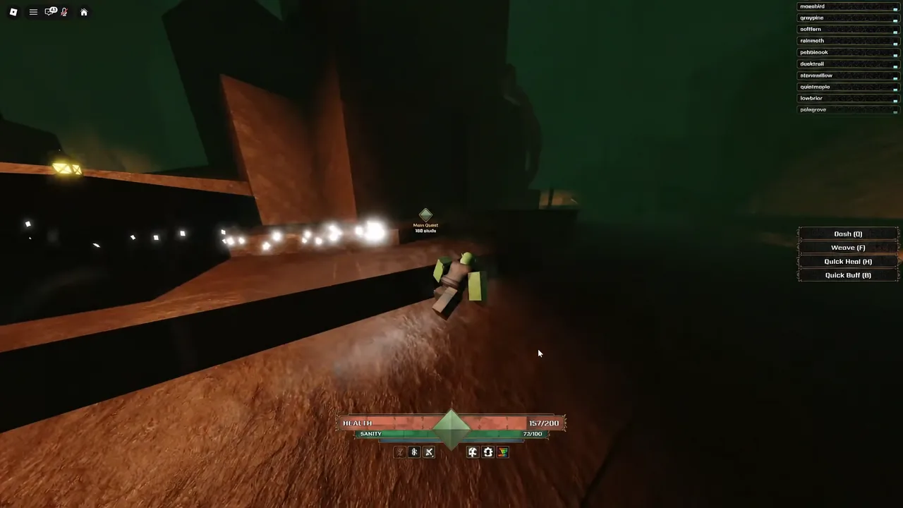 The tutorial area, where basic movement and the opening quest steps are introduced.