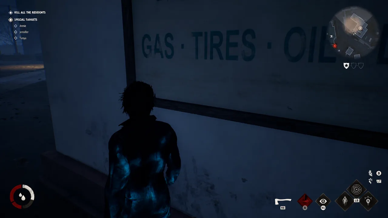 Gameplay view tracking the Special Targets objective while moving along a wall