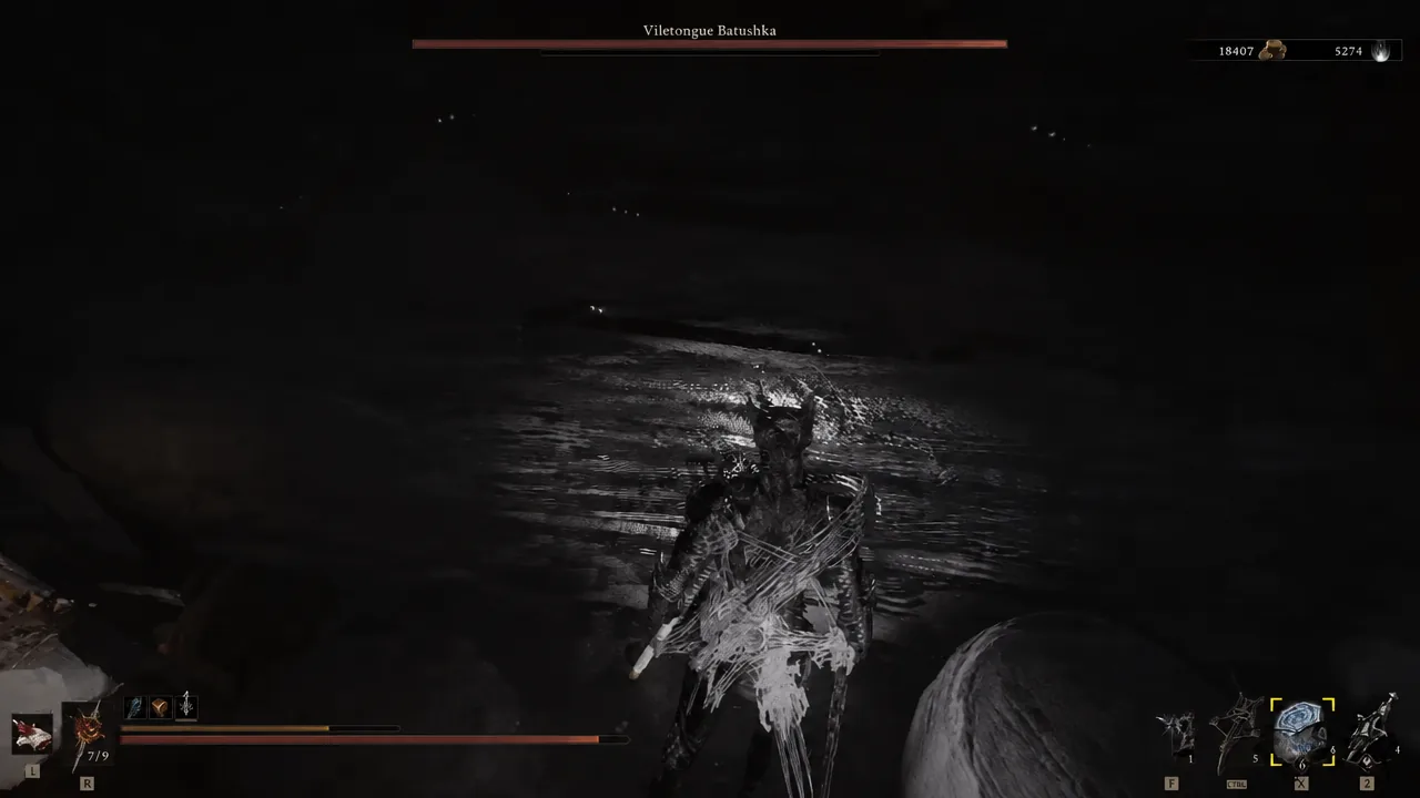 The Viletongue Batushka fight, fought with movement inputs reversed.