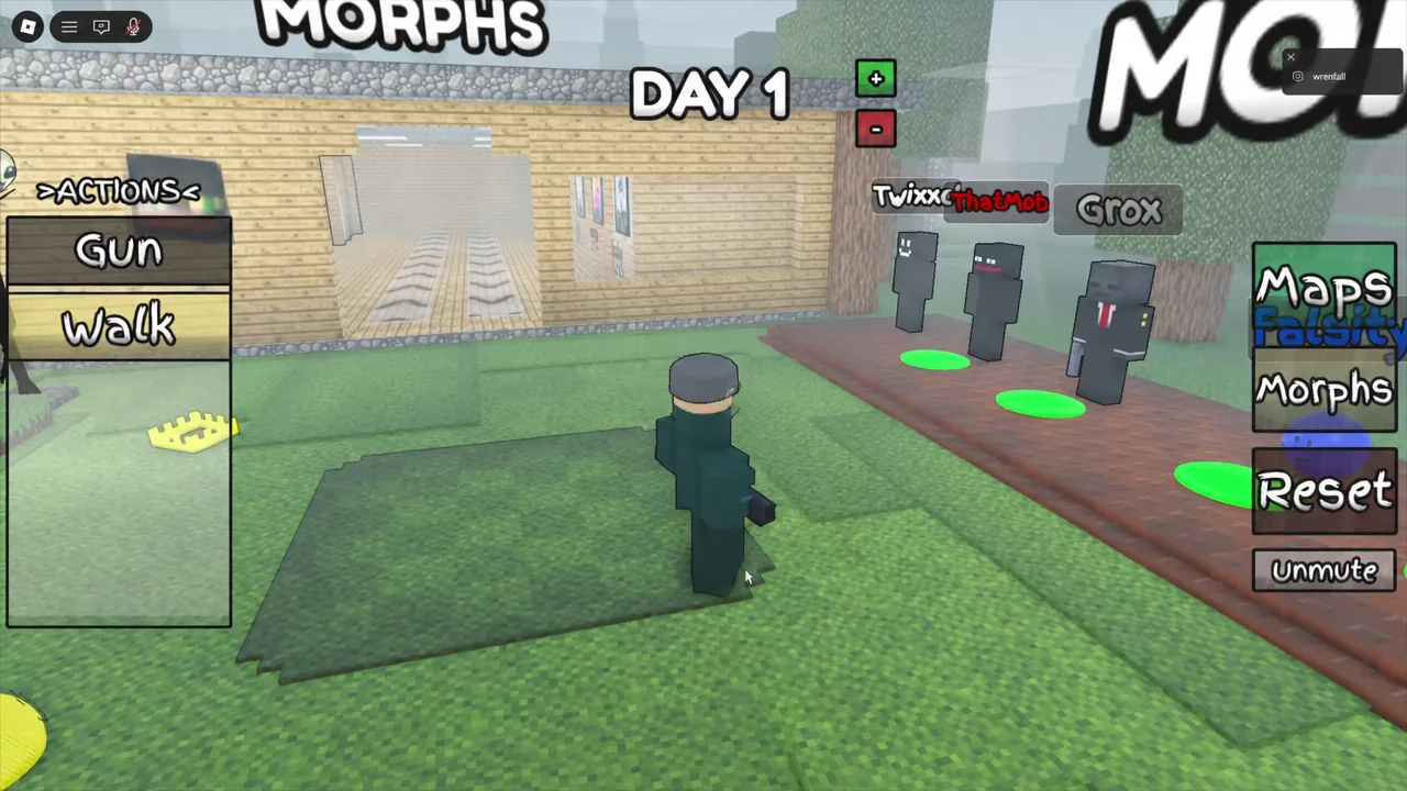 Crowned VIP morph standing in the 3D Verity RP world