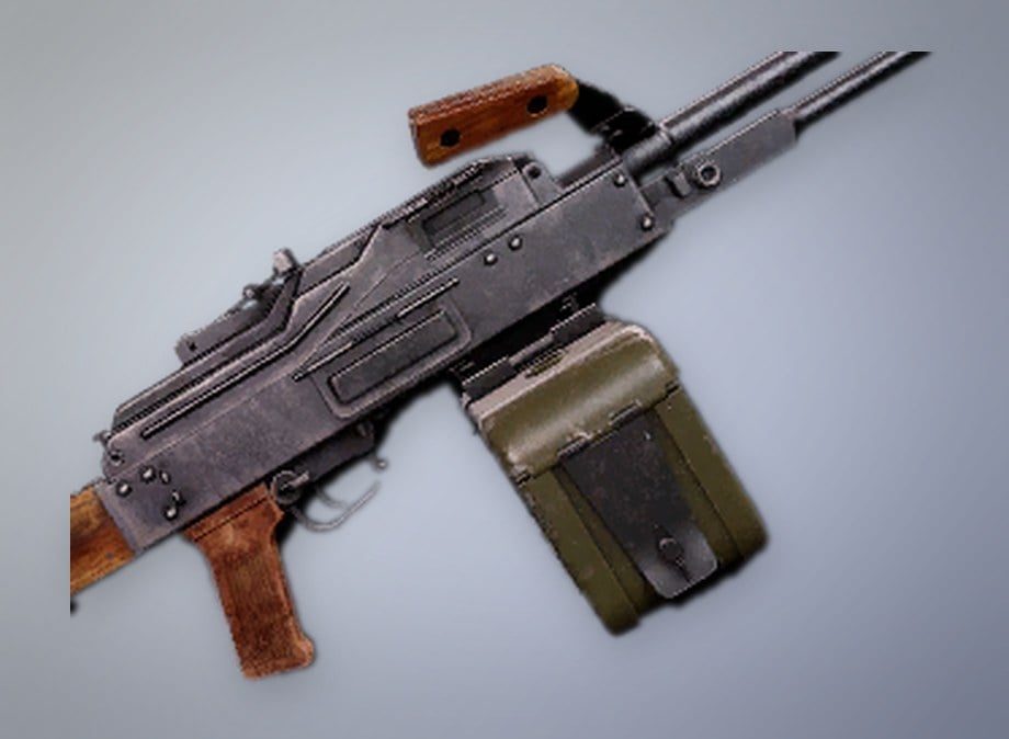 PKM light machine gun