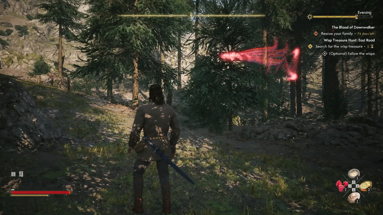 The Blood of Dawnwalker: How to Complete Wisp Treasure Hunt East Road