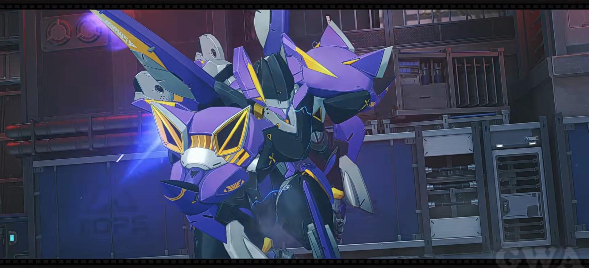The security mech is destroyed during the warehouse fight in Season 3 Chapter 3