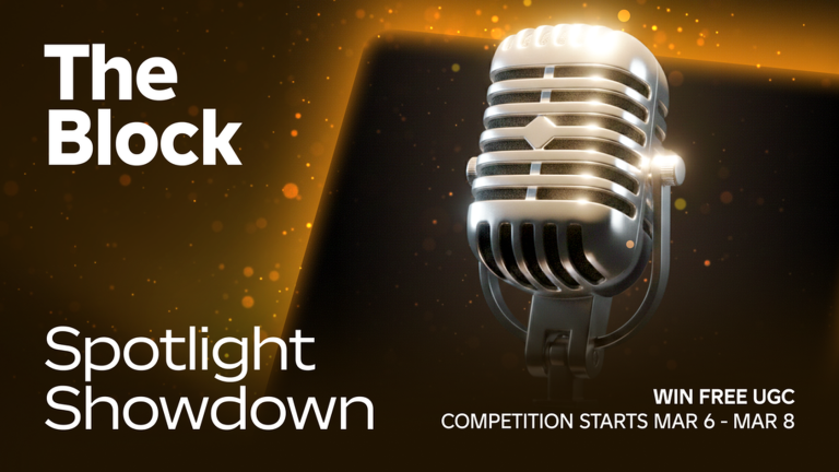 Artwork for the Spotlight Showdown event in The Block
