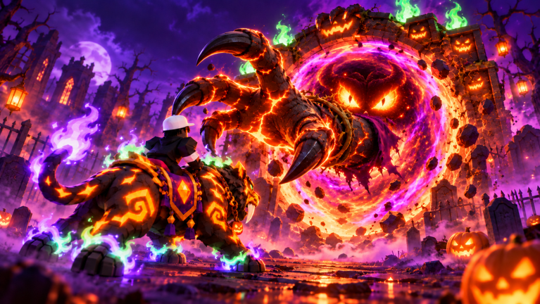 Artwork for the Halloween PART 2 🎃 event in Steal A Pet And Ride It