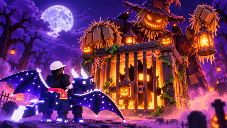 Artwork for the Halloween Update 🎃 event in Steal A Pet And Ride It
