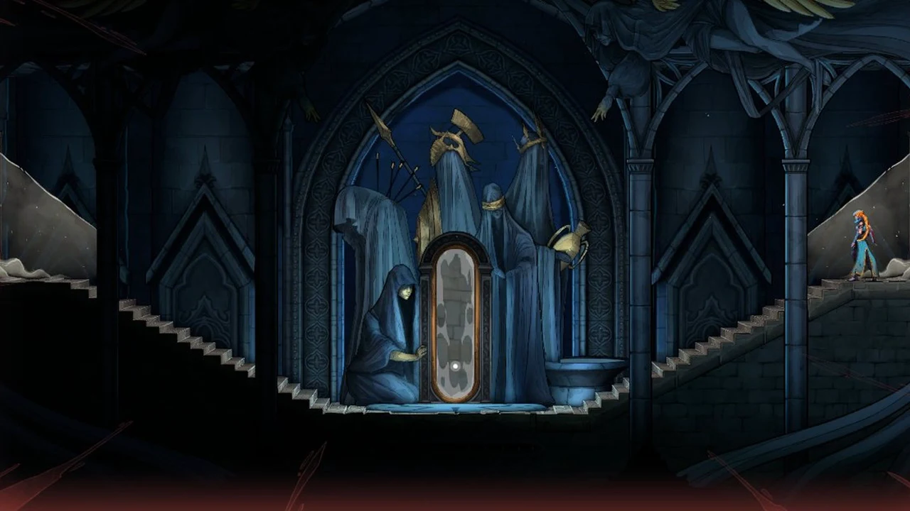 Rose in the Burned District Mirror of Life room