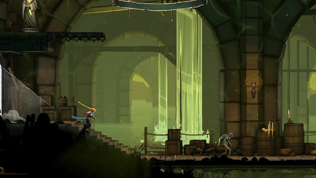 Rose below the golden XP statue on the upper-left ledge of the Path of the Rat