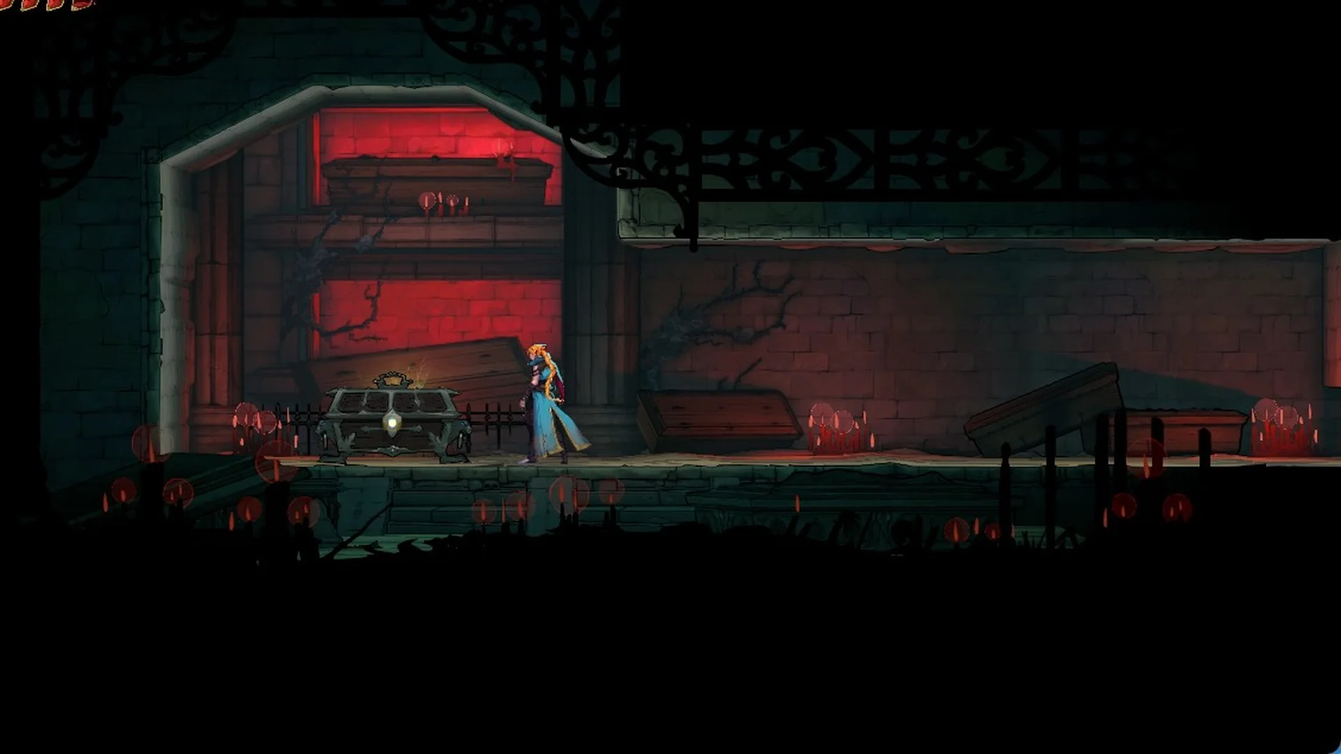 Rose at the Raven's Feather chest on the upper-left level of the Mass Grave