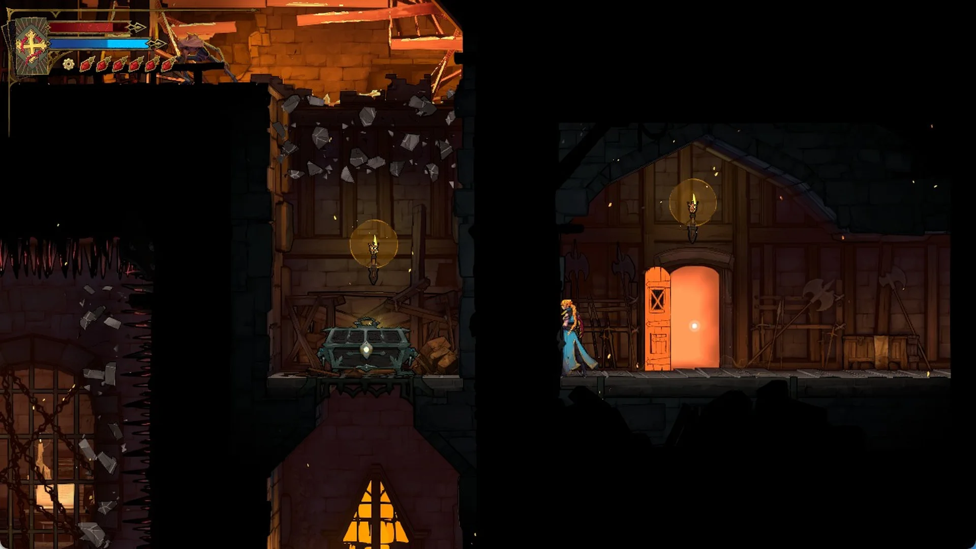 Rose at the Obsidian Fang chest in the Guard Level