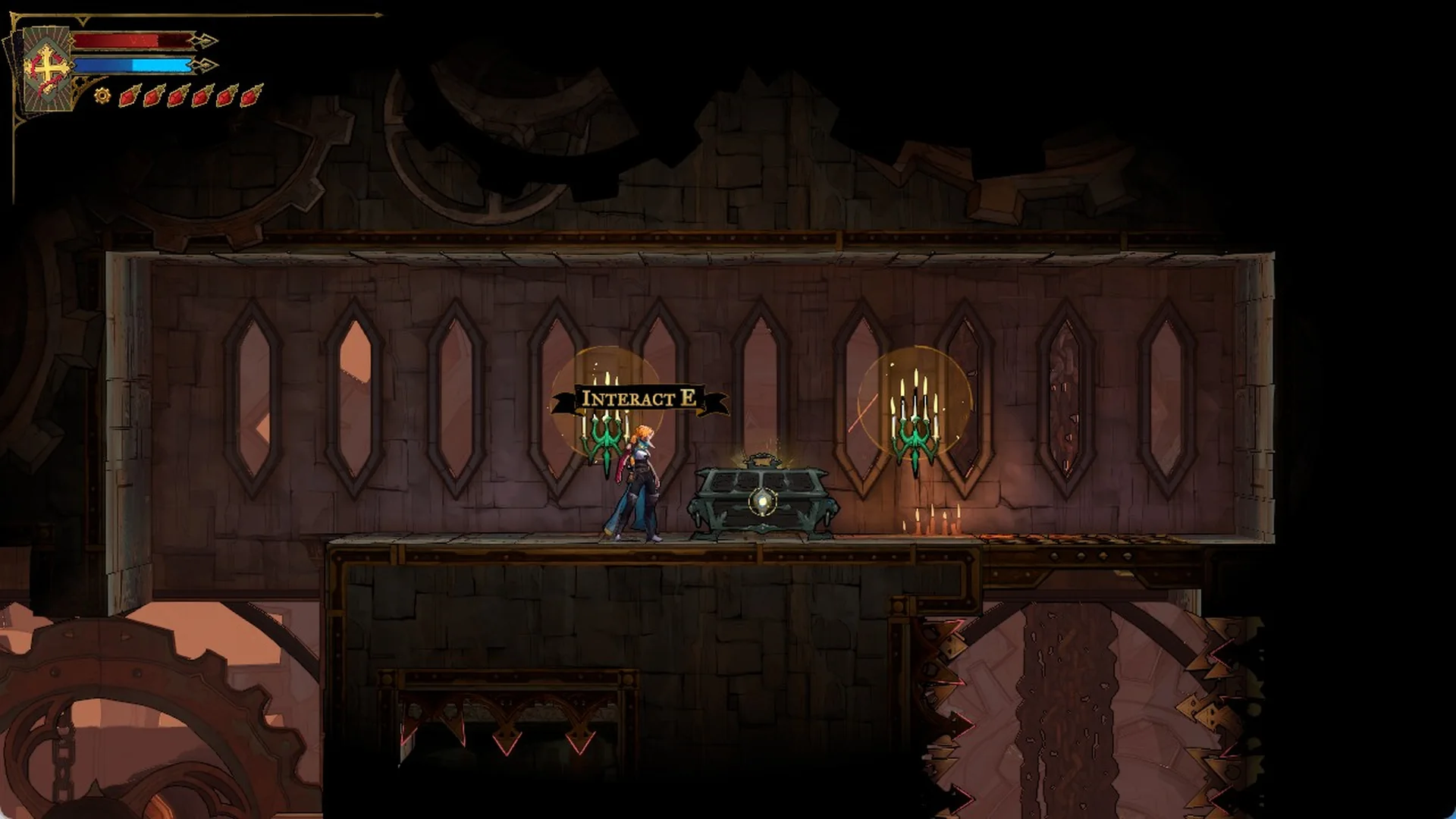 Rose at the Vile Trinket chest on the high gallery of Daedalus Crossing