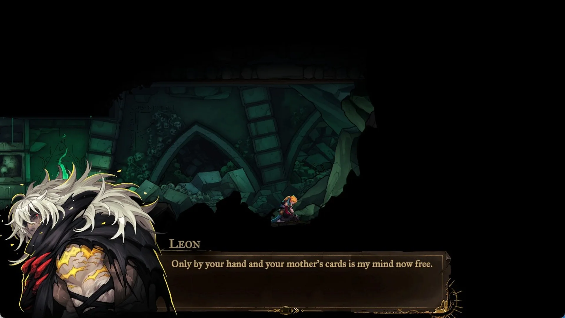 Leon saying Dracula cursed him with extended life