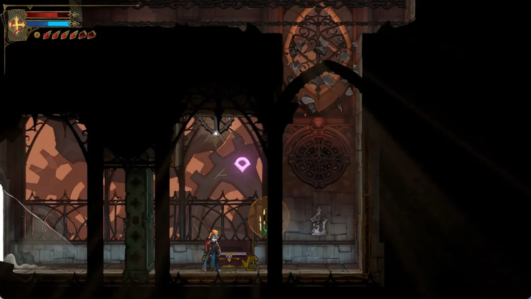 Rose in The Way of the Fist puzzle room in the Clock Tower in Castlevania: Belmont's Curse