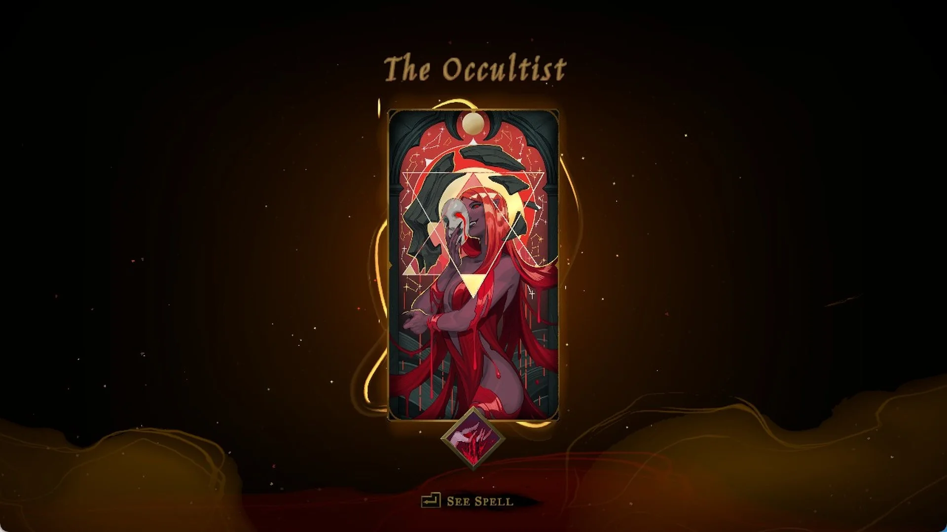 The Occultist Arcana card in Castlevania: Belmont's Curse