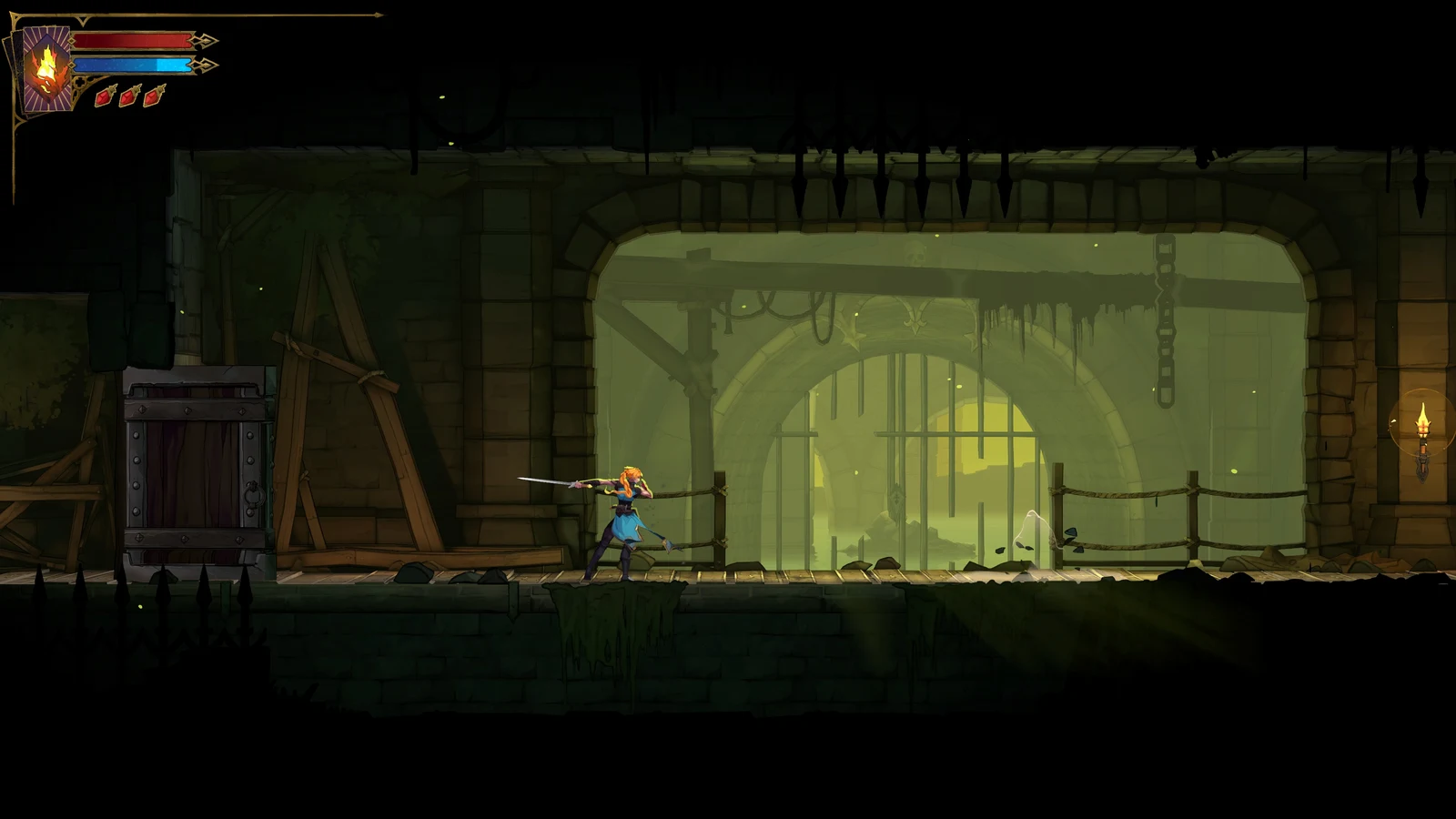 Rose Belmont attacking with her whip in the Paris sewers