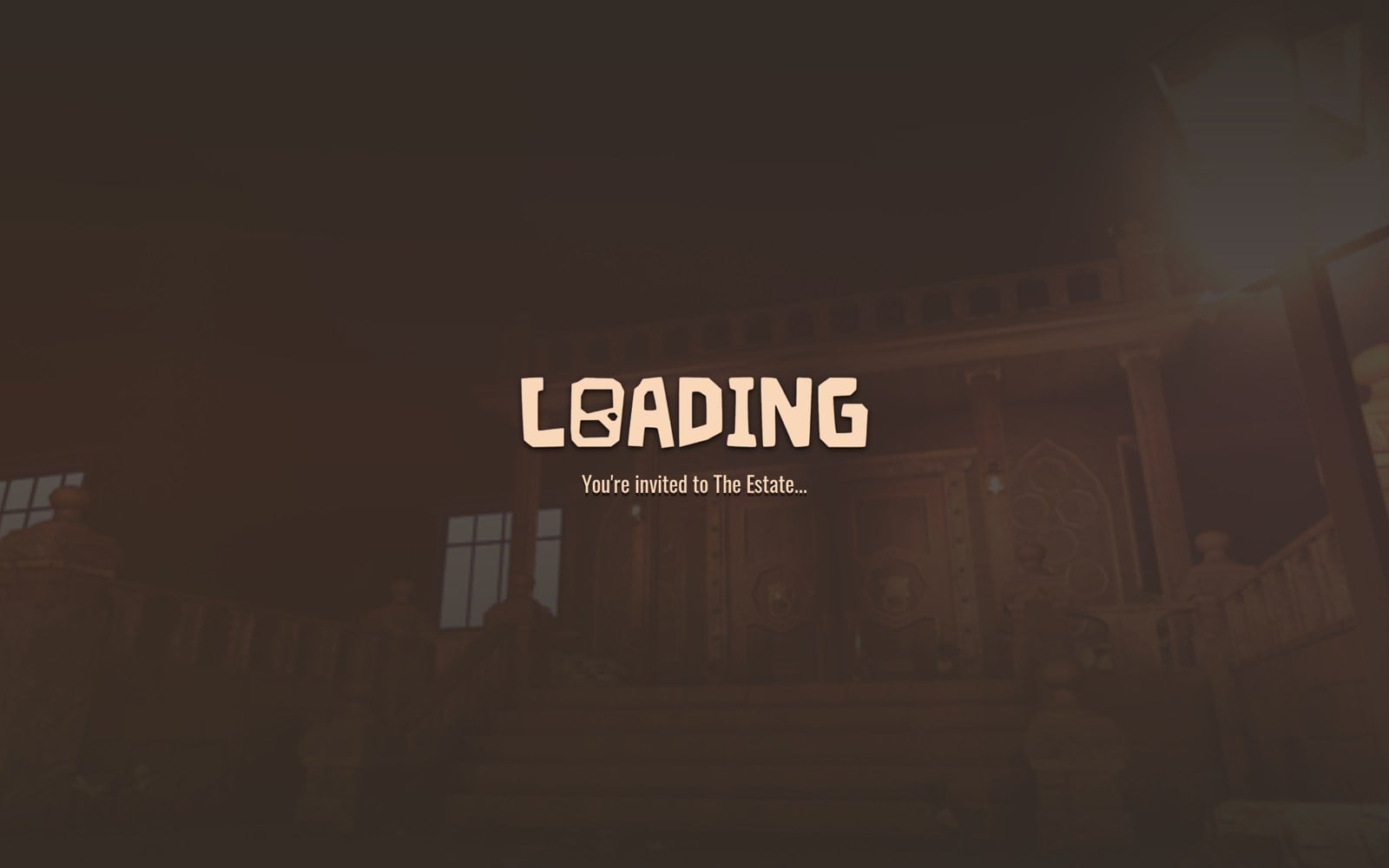 DOORS loading screen reading You're invited to The Estate