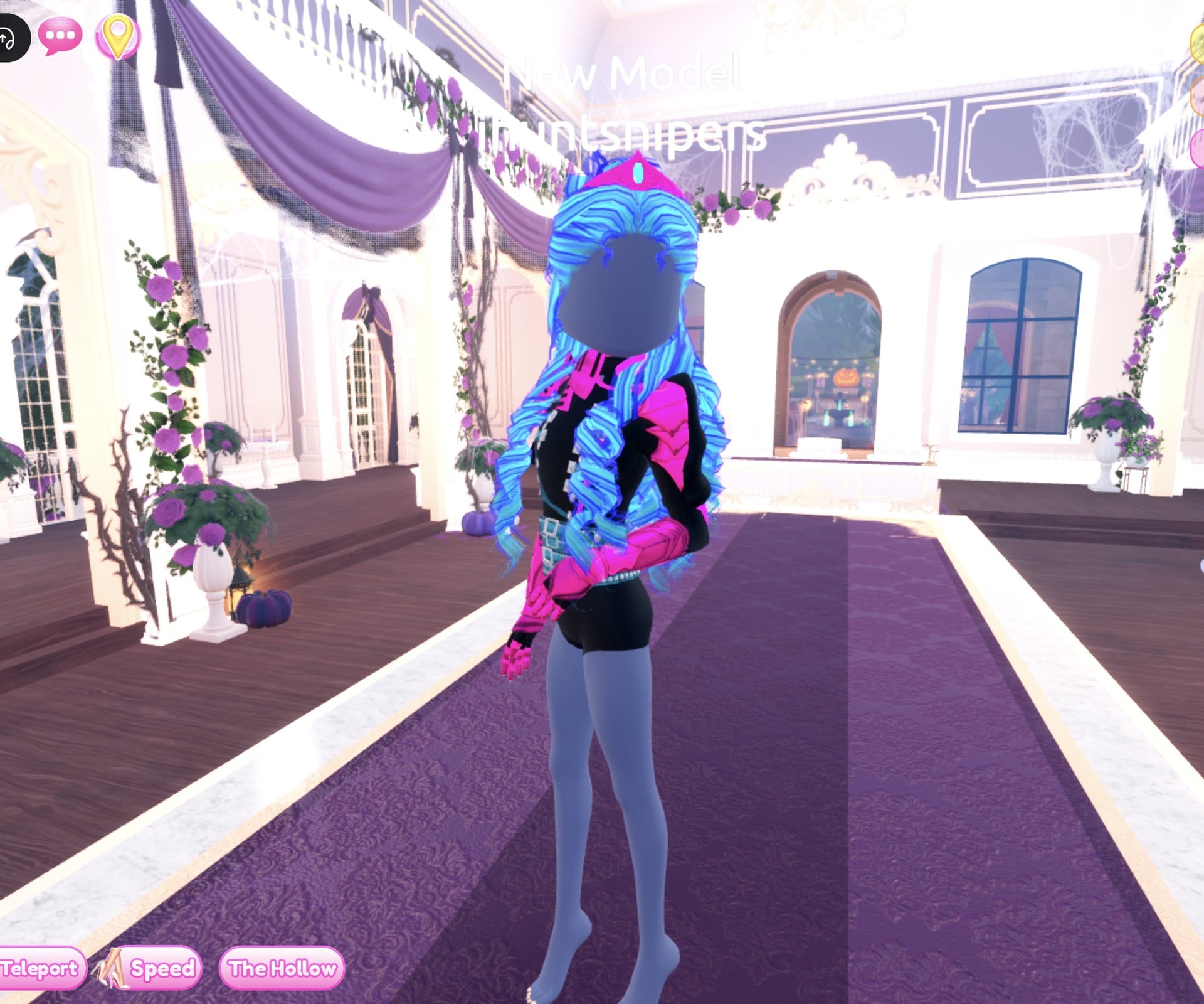 Look 2 in the Dazzle pose with one hand at the waist, seen from the side