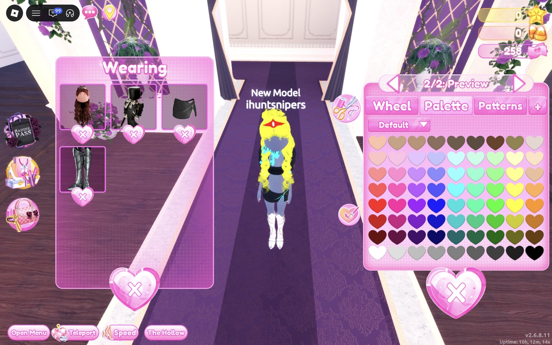 Colour panel at 2/2: Preview for the mini skirt on the Freeplay Runway