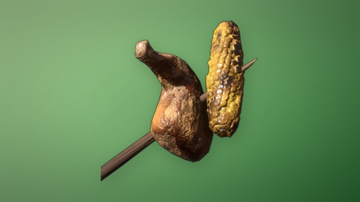 Meat and Corncob Skewer in Enshrouded