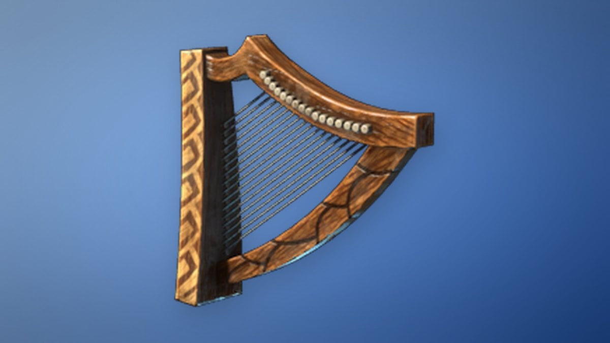 Ornate Harp store art from Enshrouded