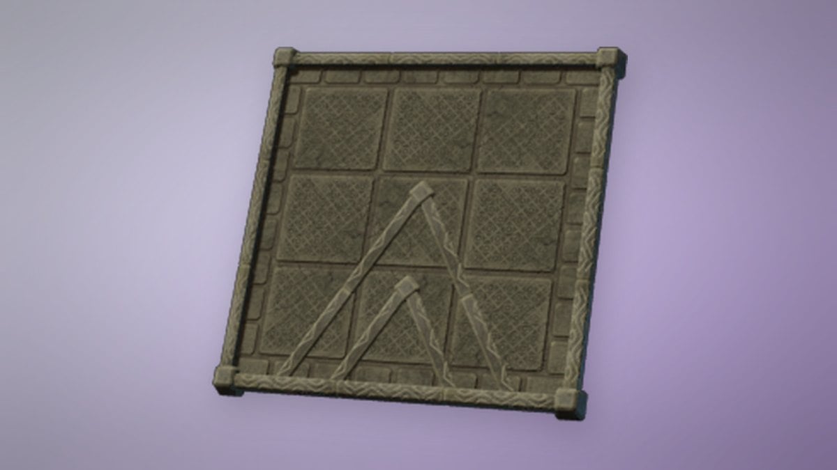 Flame Mosaic Showcase store art from Enshrouded