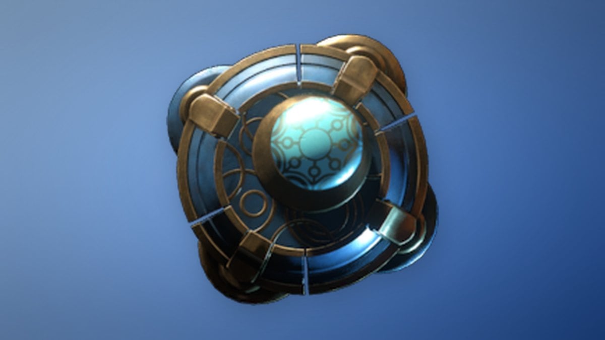 Crestflame Shield store art from Enshrouded