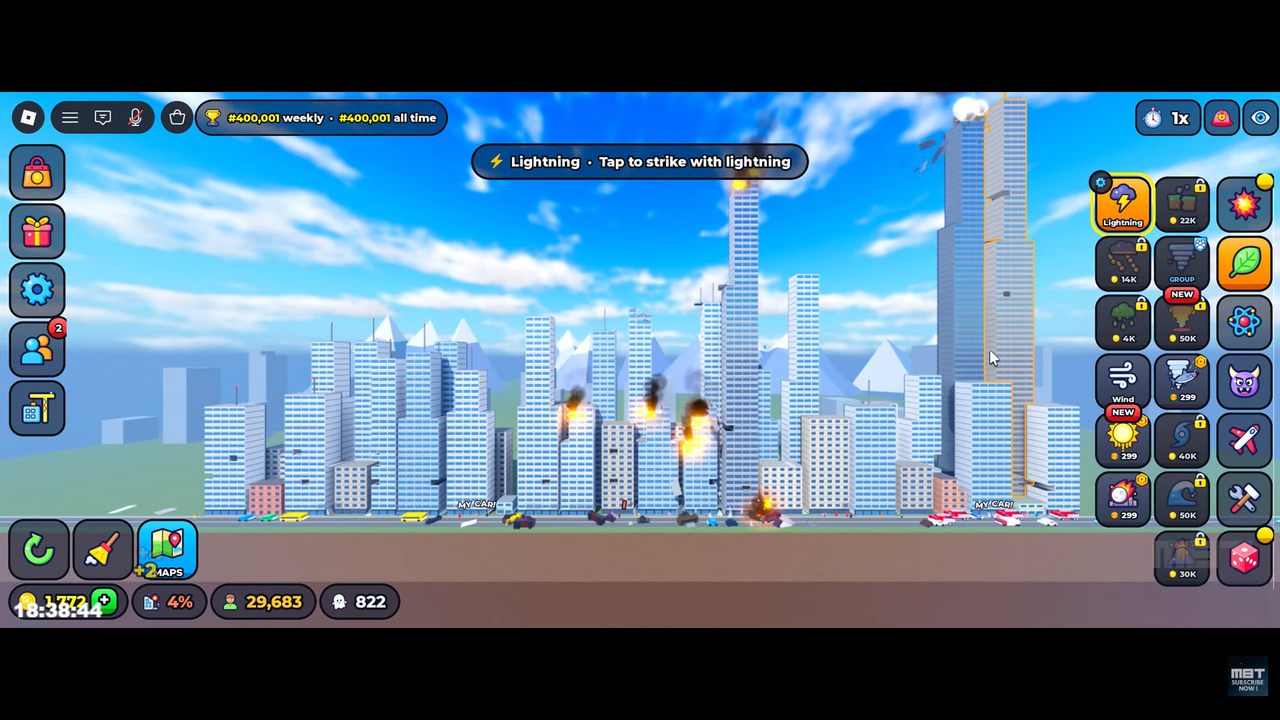 Every City in Smash the City (Unlock Costs in Coins)