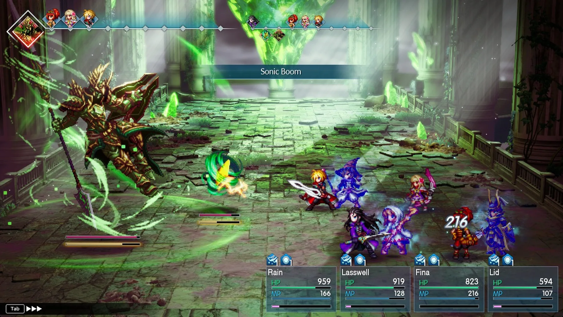 Aether's Sonic Boom hitting Lid for 216