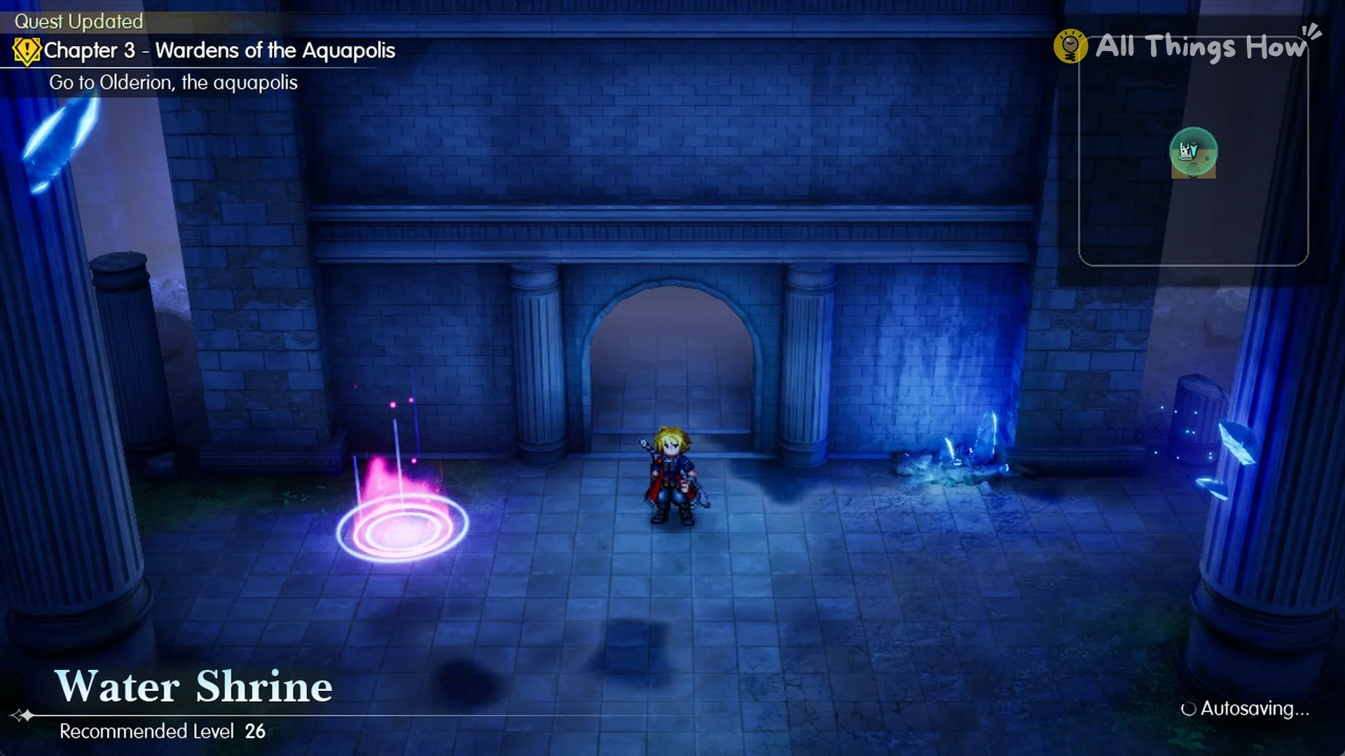 Quest Updated: Go to Olderion, the aquapolis, Water Shrine B2