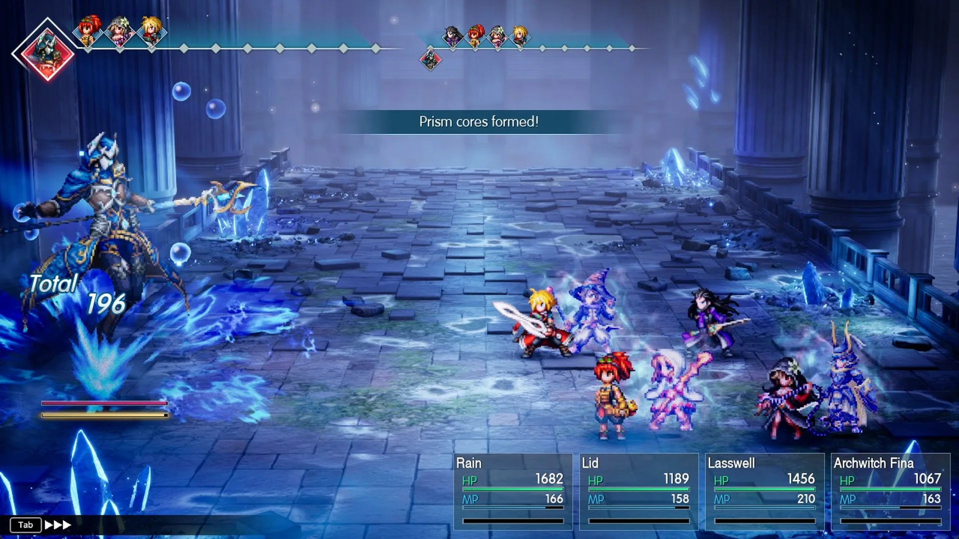 Banner: Prism cores formed! in the Alluvion battle