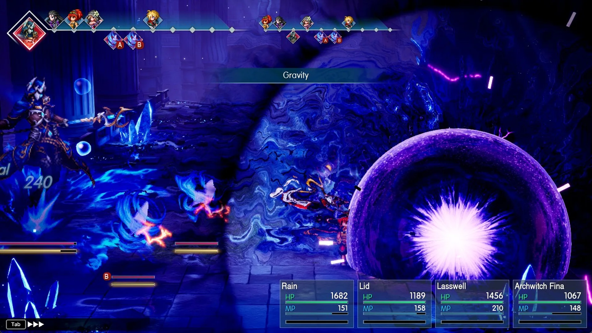 Banner: Gravity in the Alluvion battle