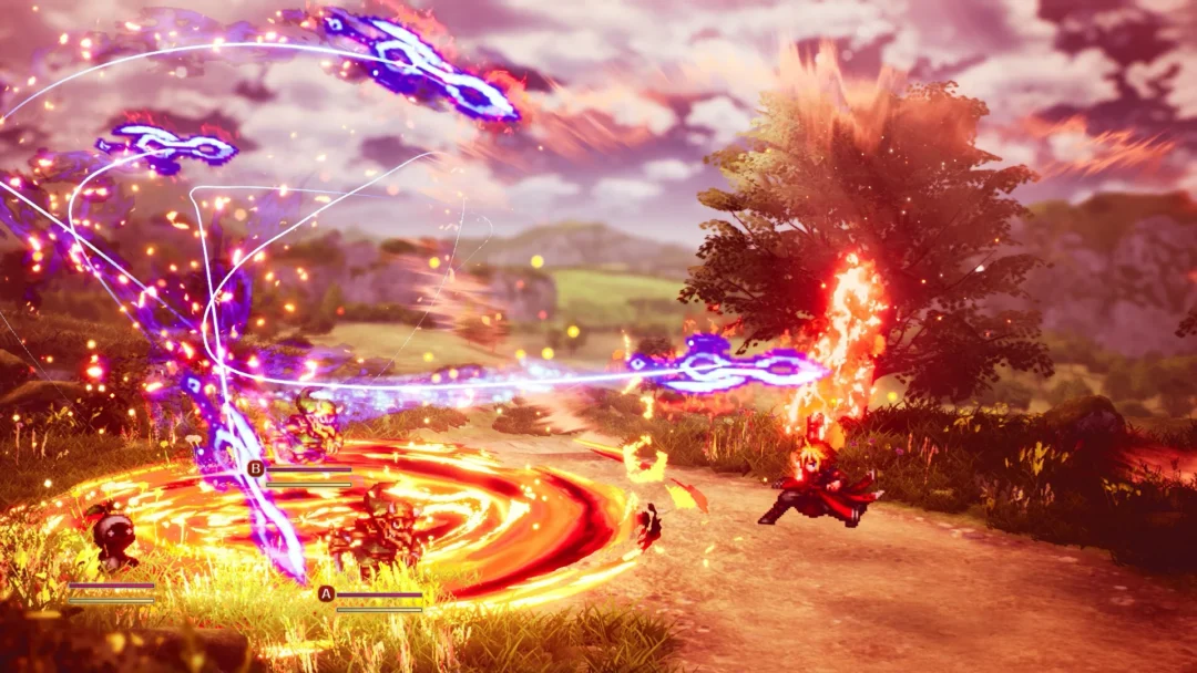 Battle effects in Final Fantasy Resonance