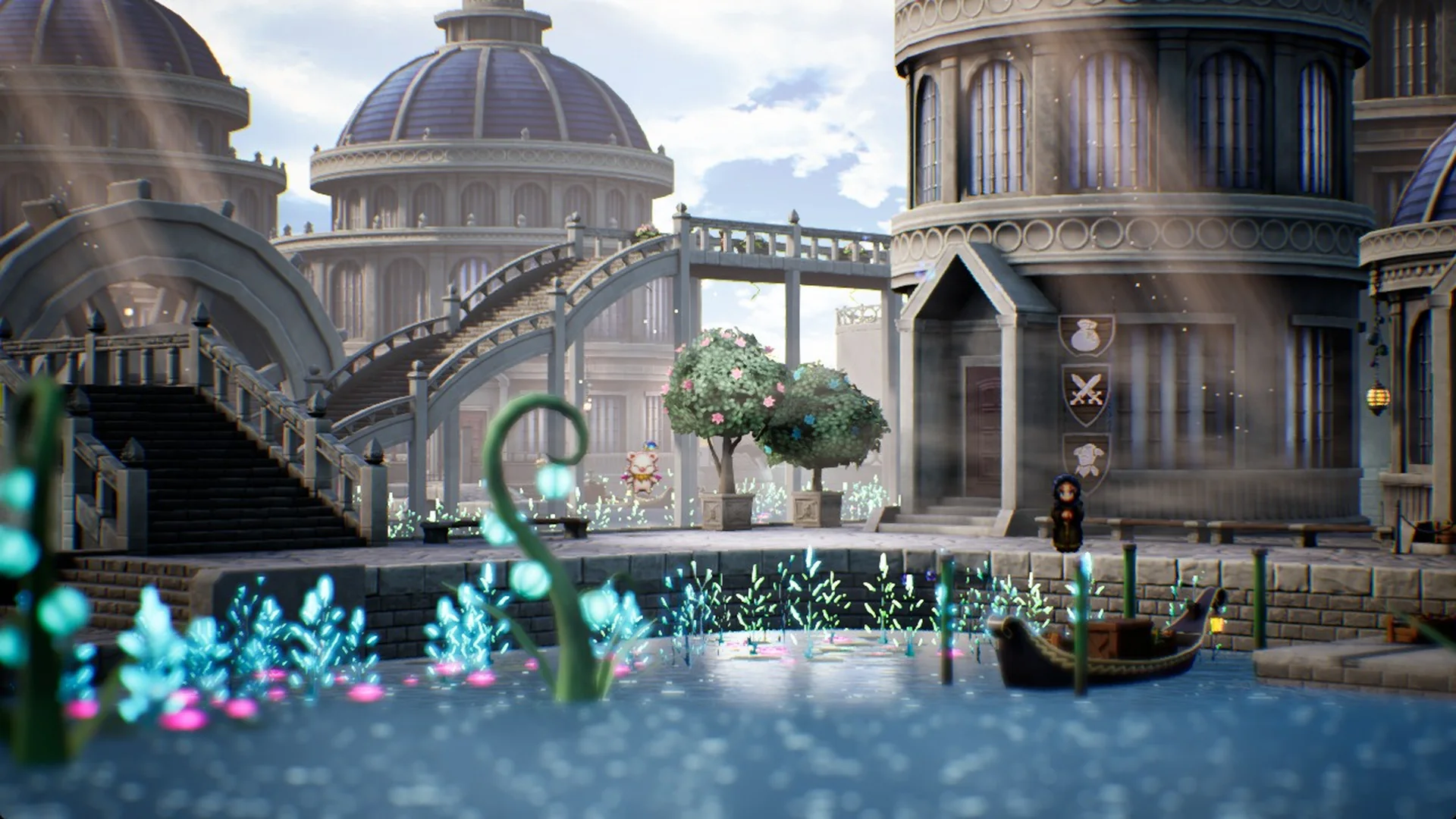 Olderion, the Aquapolis canal street with a gondola