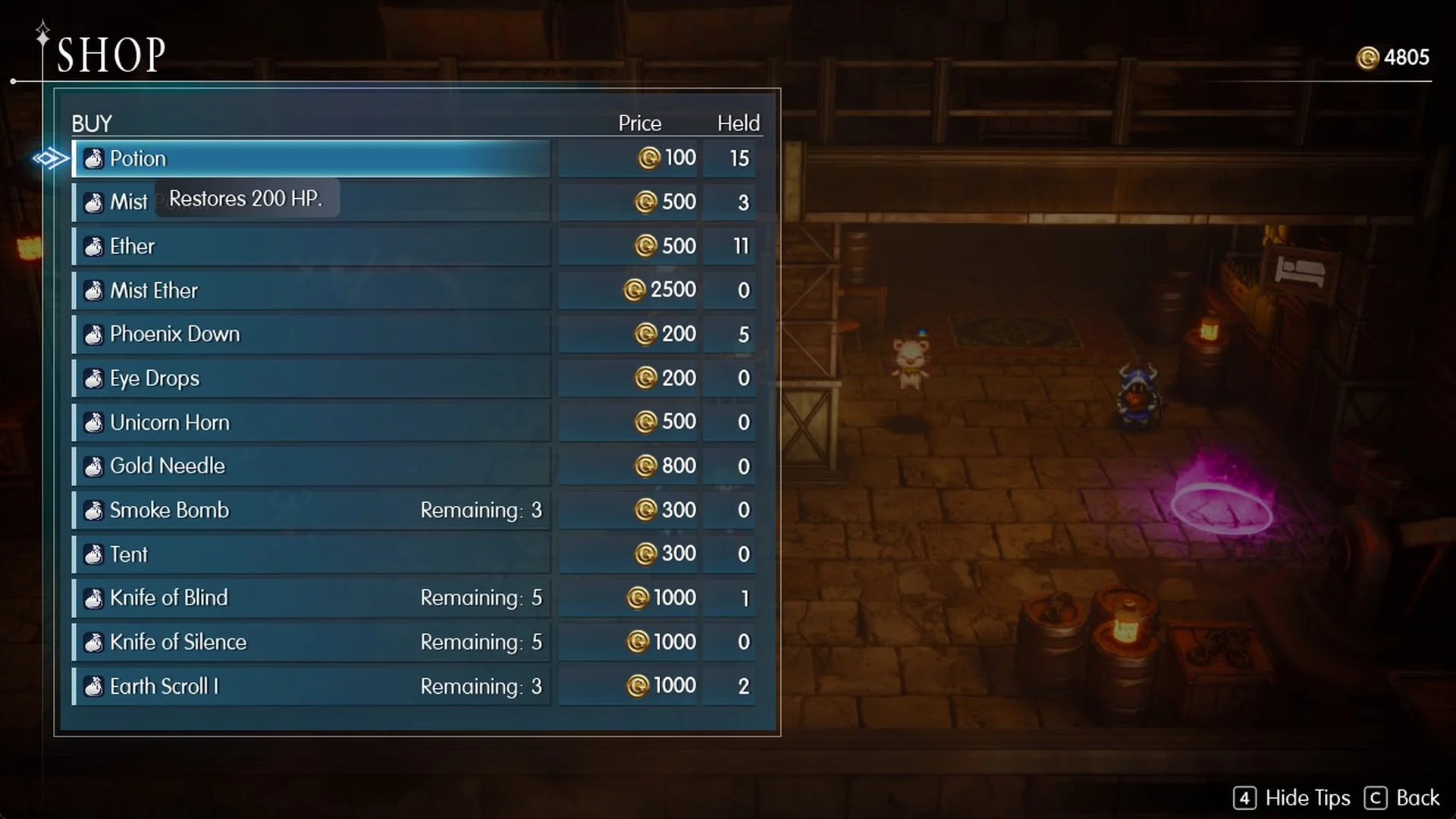 Dwarven Forge item shop buy list with prices