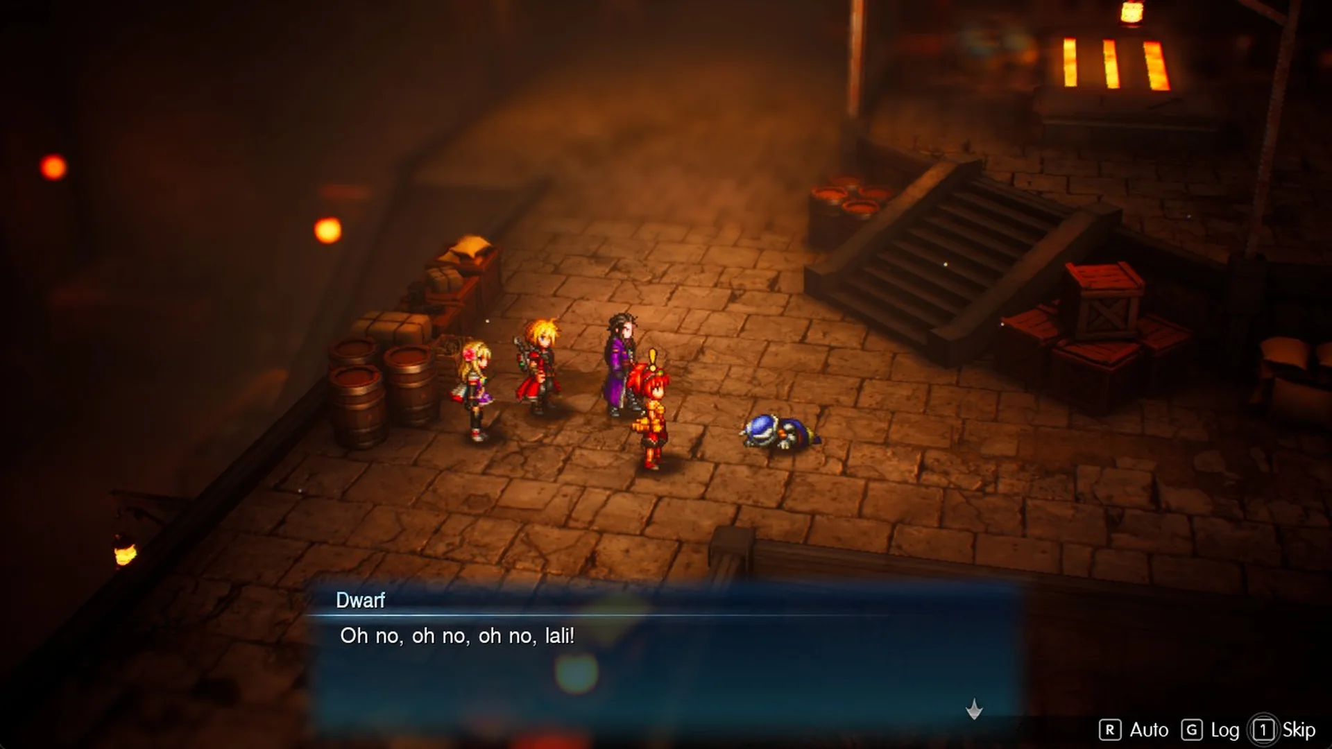 Dwarf running in: Oh no, oh no, oh no, lali