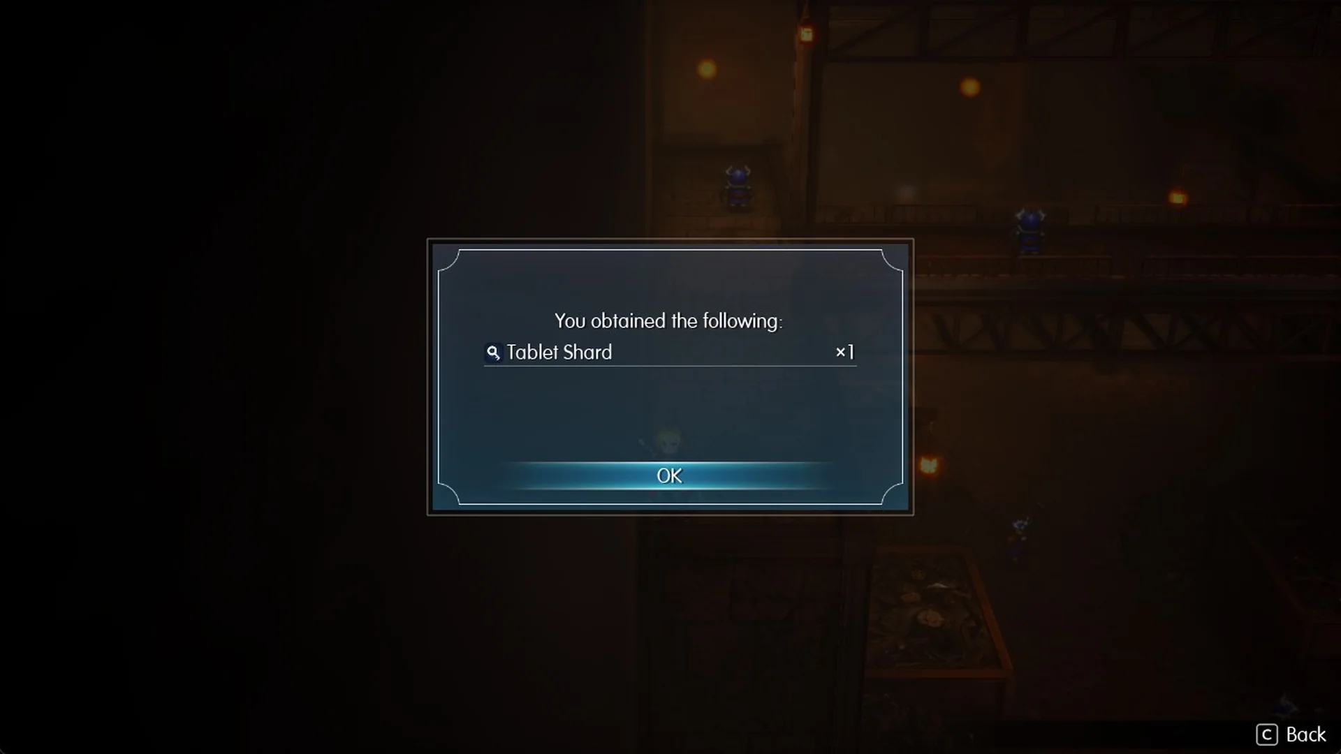 You obtained the following: Tablet Shard x1