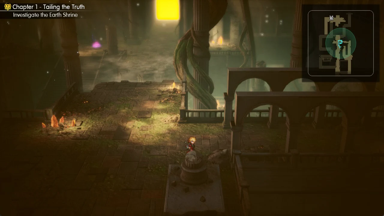 Rain on the pedestal platform beside the stone pedestal