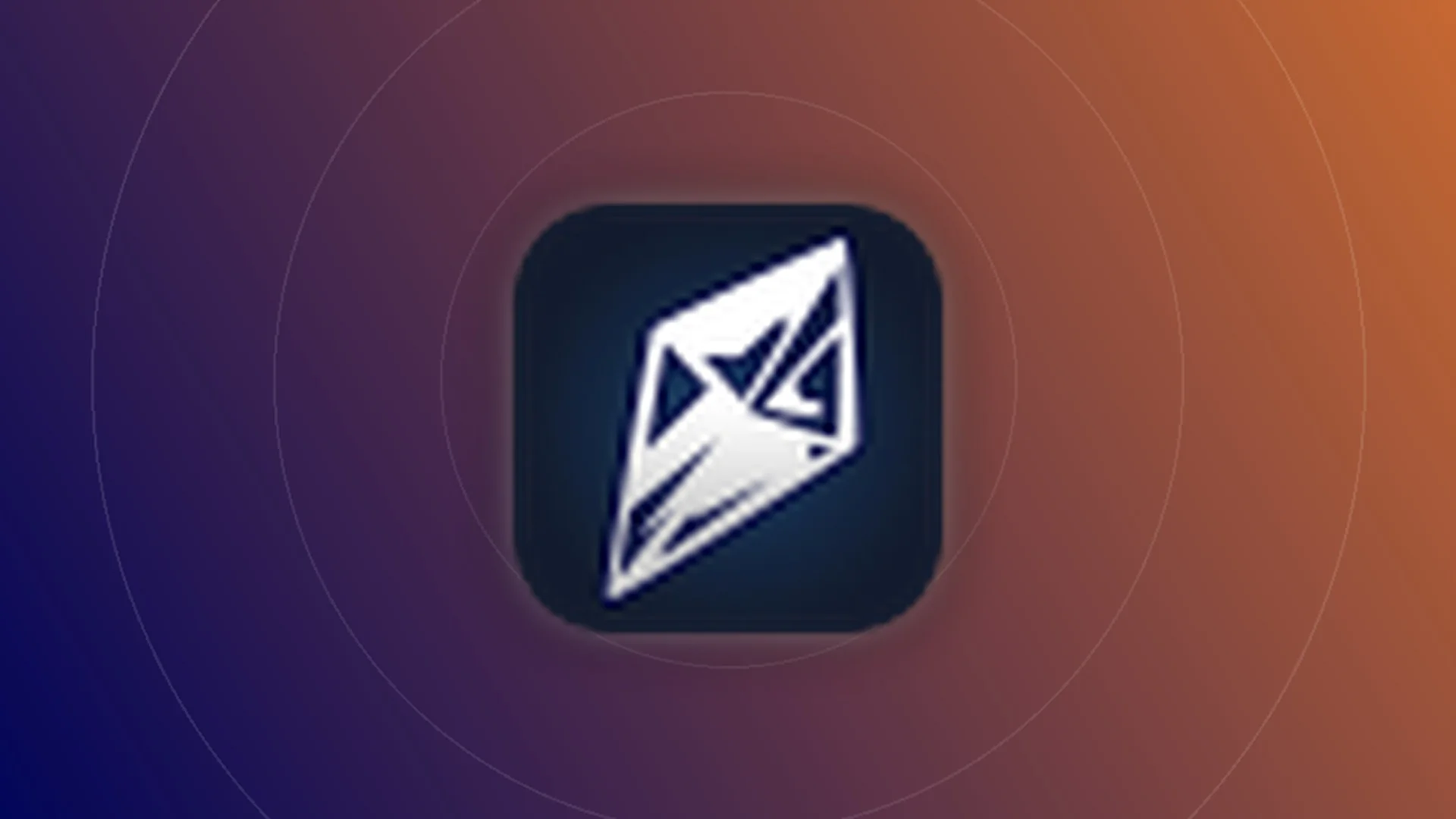 Crystal icon on a gradient background